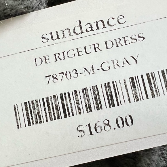 Sundance Gray Merino Wool/Mohair Blend Sweater De Rigeur Dress Size M - Picture 11 of 11